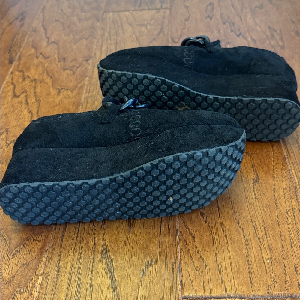 Paige Platforms in Black Suede - Picture 4 of 6